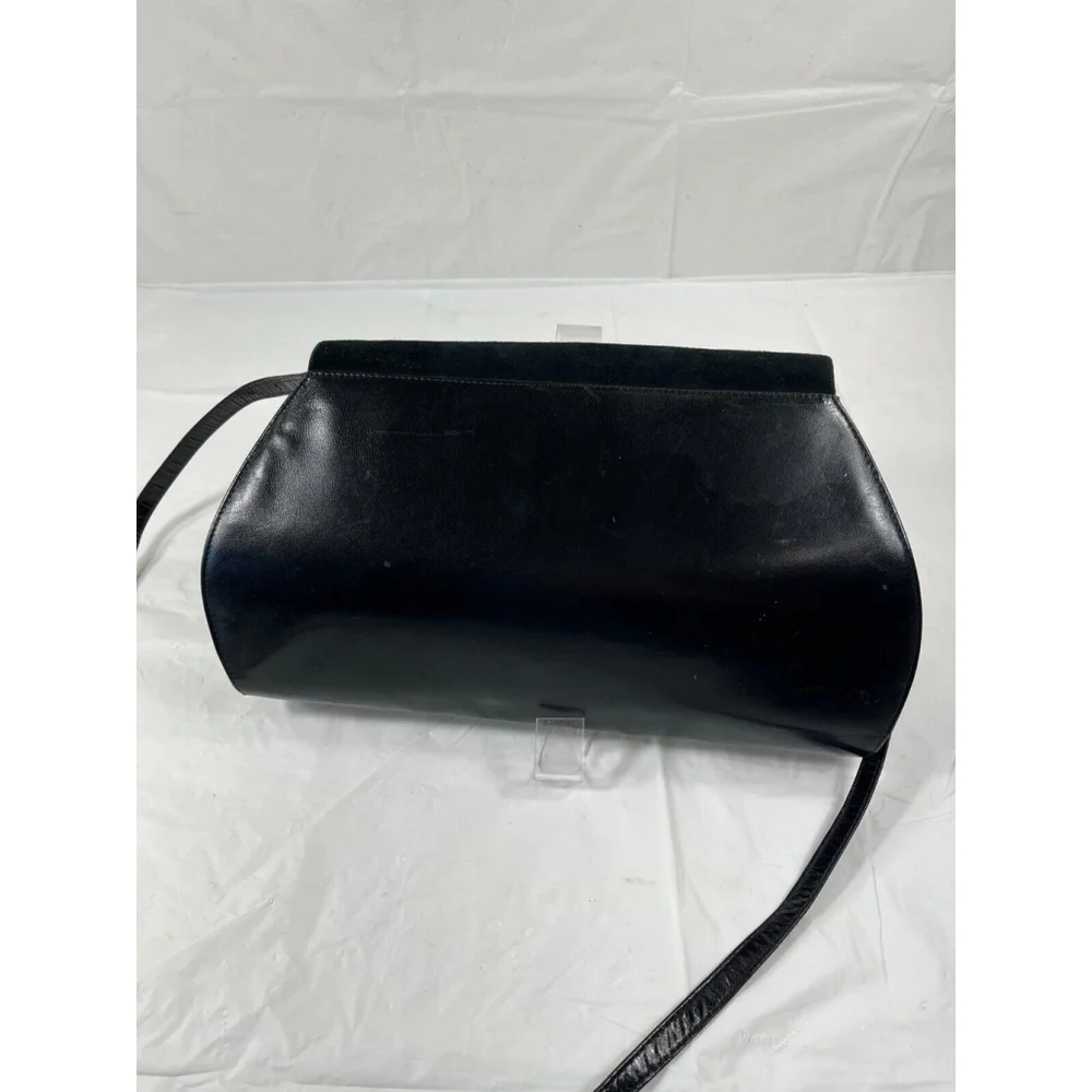 Charles Jordan JOURDAN shoulder bag Formal Flap Logo Hardware velvet and leather